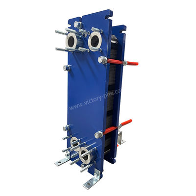 Condensing Unit Plate Heat Exchanger With Copper / Nickel Shell And Titanium Plate Material