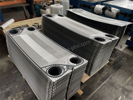 Industry GEA Heat Exchanger Plate Hastelloy Alloy / Nickel Material