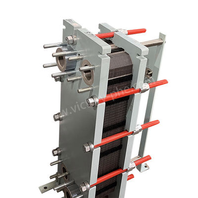 Nickel Plate Frame Industrial Cooling Heat Exchanger Designed In A PHE Configuration