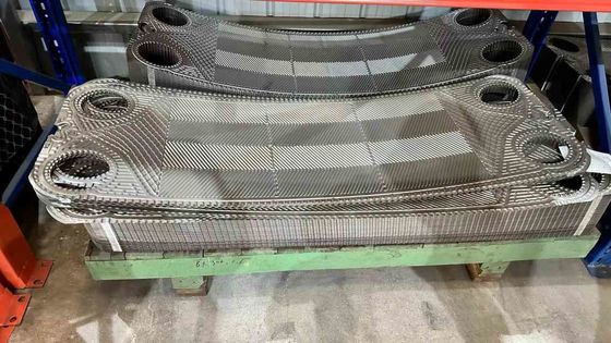 Herringbone Pattern New Gasketed Heat Exchanger Plates With Glued Plate Connection