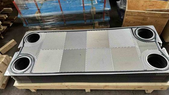 Optimal Heat Transfer Accessen Heat Exchanger Plate Customized Size DN50-DN500 Connection Size