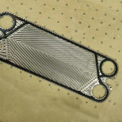 Flanged SUS304 Gasketed Heat Exchanger Plates Heat Transfer Area Quiet Surface Treatment